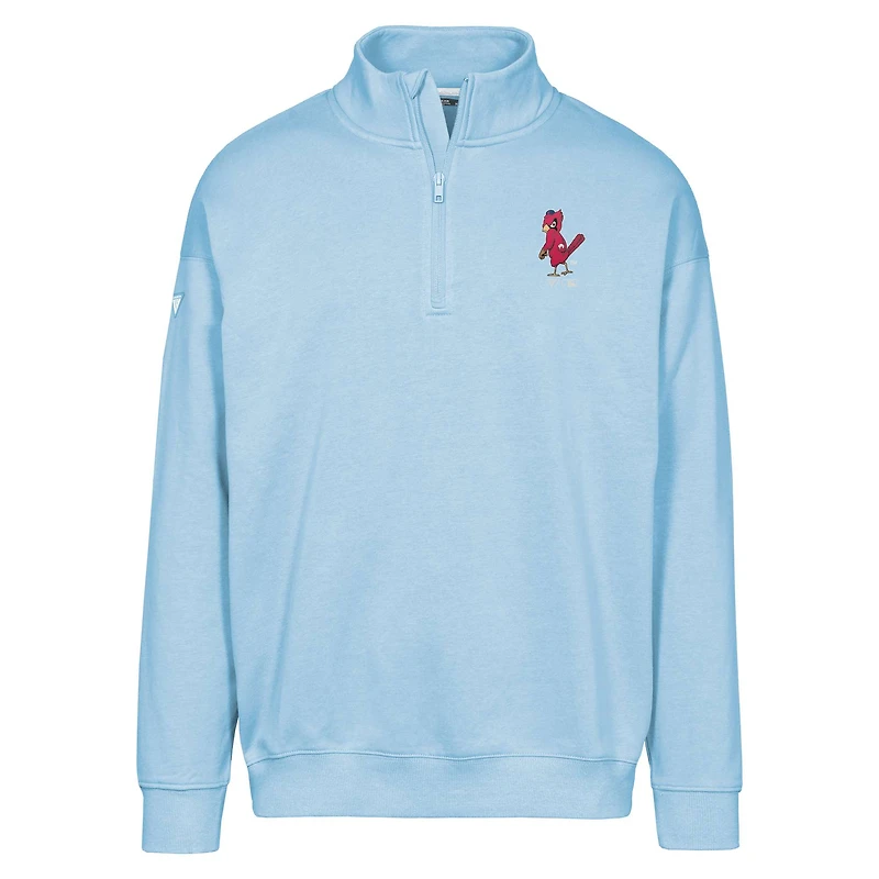 Sweat-shirt zippé Murray bleu clair pour homme de la collection Cooperstown des Cardinals St. Louis Levelwear