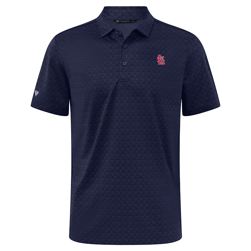 Polo System Insignia 2.0 bleu marine pour homme de Levelwear, Cardinals St. Louis