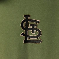 Polo à manches raglan Levelwear pour hommes des Cardinals de Saint-Louis, olive, Delta Sector