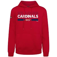 Men's Levelwear Red St. Louis Cardinals Accolade Podium No Hitter Pullover Hoodie