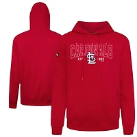 Men's Levelwear Red St. Louis Cardinals Accolade Podium Textbook Pullover Hoodie
