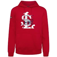 Sweat à capuche rouge effet vieilli Podium Acumen pour homme Levelwear des Cardinals de Saint-Louis, collection Cooperstown