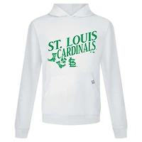Sweat à capuche blanc pour homme St. Louis Cardinals Patrick's Day Relay Boots Levelwear
