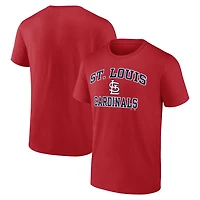 Men's Logo Athletic Red St. Louis Cardinals Heart and Soul T-Shirt