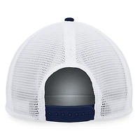 Casquette trucker Majestic bleu marine/blanche à boutons-pression en mousse des Cardinals de Saint-Louis pour homme