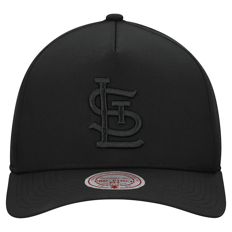 Men's Mitchell & Ness  Black St. Louis Cardinals Perfect Icon Pro Pinch Adjustable Hat