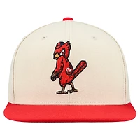 Men's Mitchell & Ness Cream St. Louis Cardinals Cooperstown Collection Basic Flip Snapback Hat