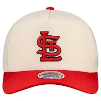 Casquette Snapback extensible Mitchell & Ness crème pour homme des Cardinals de Saint-Louis