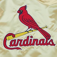 Veste légère en satin entièrement zippée Mitchell & Ness Gold St. Louis Cardinals OG 2.0 pour hommes