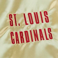 Veste légère en satin entièrement zippée Mitchell & Ness Gold St. Louis Cardinals OG 2.0 pour hommes