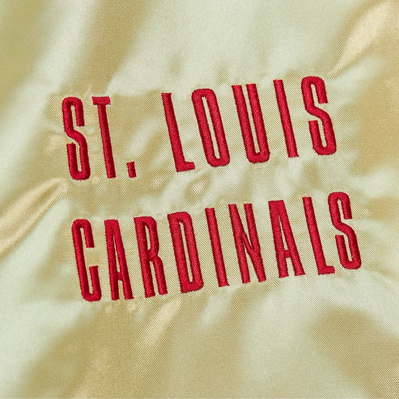 Men's Mitchell & Ness Gold St. Louis Cardinals OG 2.0 Lightweight Satin Full-Zip Jacket