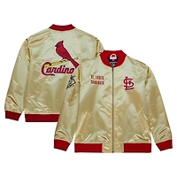 Veste légère en satin entièrement zippée Mitchell & Ness Gold St. Louis Cardinals OG 2.0 pour hommes