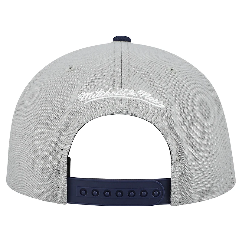 Men's Mitchell & Ness Gray St. Louis Cardinals Cooperstown Collection Basic Flip Snapback Hat