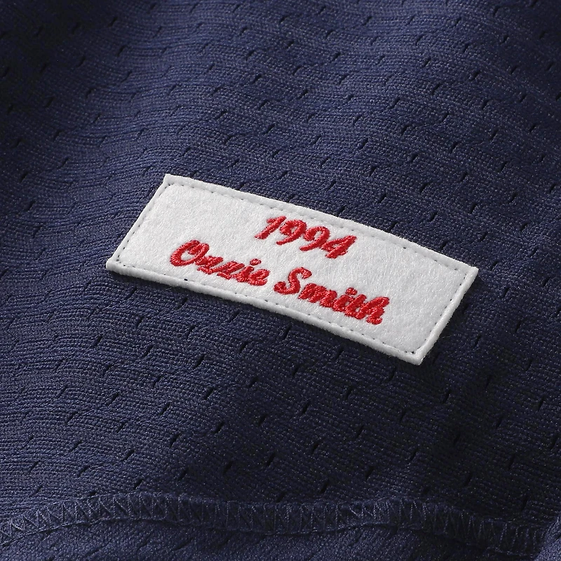 Men's Mitchell & Ness Ozzie Smith Navy St. Louis Cardinals Authentic Batting Practice Jersey