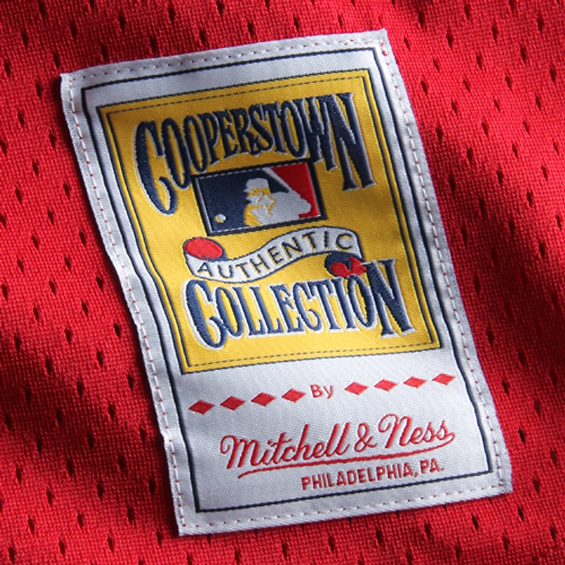 Men's Mitchell & Ness Ozzie Smith Red St. Louis Cardinals Cooperstown Mesh Batting Practice Jersey