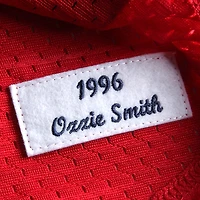 Men's Mitchell & Ness Ozzie Smith Red St. Louis Cardinals Cooperstown Mesh Batting Practice Jersey