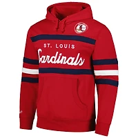 Sweat à capuche rouge Mitchell & Ness pour hommes des Cardinals de St. Louis Head Coach