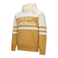 Men's Mitchell & Ness Tan/Cream St. Louis Cardinals Head Coach Pullover Hoodie