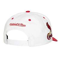 Men's Mitchell & Ness White St. Louis Cardinals Cooperstown Collection Tail Sweep Pro Snapback Hat