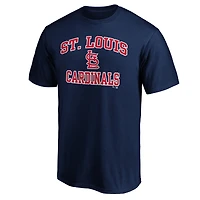 Men's  Navy St. Louis Cardinals Heart & Soul T-Shirt