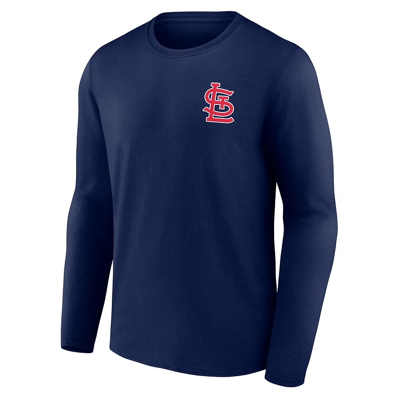 Men's Navy St. Louis Cardinals Hometown Graphic Long Sleeve T-Shirt