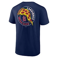 T-shirt Mega Slice bleu marine pour homme des Cardinals de Saint-Louis