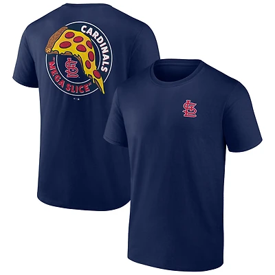 Men's  Navy St. Louis Cardinals Mega Slice T-Shirt