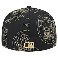 Casquette ajustée 59FIFTY Day Allover des Cardinals de Saint-Louis New Era noire pour hommes