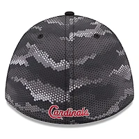 Casquette New Era 39THIRTY Flex noire à motif camouflage des Cardinals de Saint-Louis pour homme