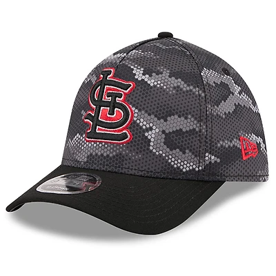 Men's New Era Black St. Louis Cardinals Camo 39THIRTY A-Frame Flex Hat