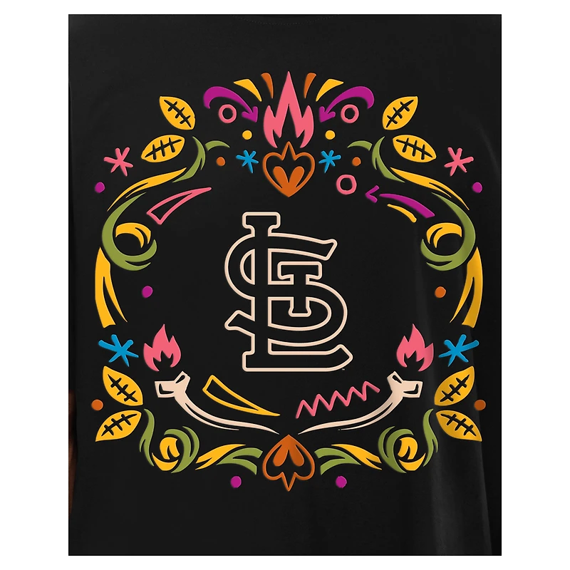 Men's New Era Black St. Louis Cardinals Día de los Muertos T-Shirt