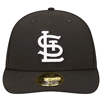 Men's New Era Black St. Louis Cardinals Low Profile 59FIFTY Fitted Hat