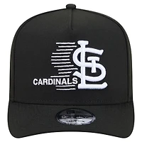 Men's New Era  Black St. Louis Cardinals Motion A-Frame 9FIFTY Snapback Hat
