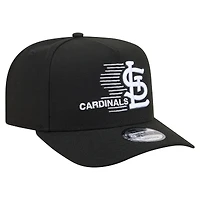 Men's New Era  Black St. Louis Cardinals Motion A-Frame 9FIFTY Snapback Hat