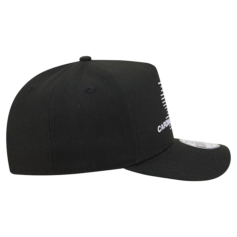 Men's New Era  Black St. Louis Cardinals Motion A-Frame 9FIFTY Snapback Hat