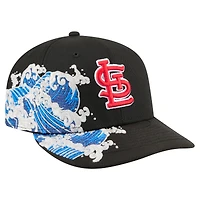 Casquette ajustée New Era 59FIFTY noire pour homme, motif Cardinals de Saint-Louis.