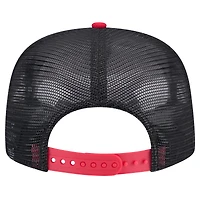 Casquette de golfeur en mesh noir/rouge St. Louis Cardinals Throwback New Era pour hommes