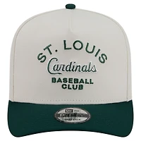 Men's New Era  Cream/Dark Green St. Louis Cardinals Chrome A-Frame 9FIFTY Snapback Hat