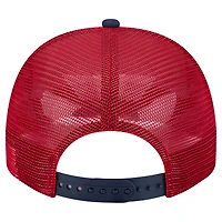 Men's New Era Cream/Red St. Louis Cardinals Banner A-Frame 9FIFTY Trucker Snapback Hat
