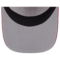 Casquette snapback New Era 9FIFTY Trucker crème/rouge pour homme, motif bannière des Cardinals de Saint-Louis