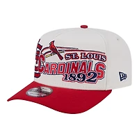 Casquette snapback New Era crème/rouge St. Louis Cardinals Classic A-Frame 9FIFTY pour homme