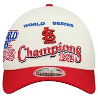 Men's New Era  Cream/Red St. Louis Cardinals World Series 9FORTY M-Crown Adjustable Hat