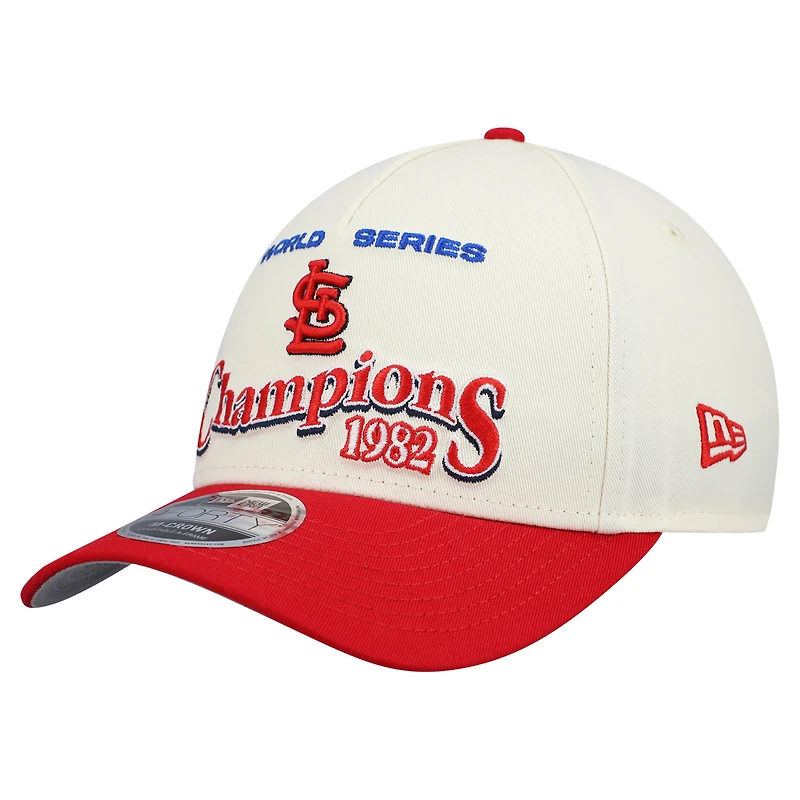 Men's New Era Cream/Red St. Louis Cardinals World Series 9FORTY M-Crown Adjustable Hat