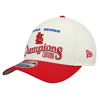 Men's New Era  Cream/Red St. Louis Cardinals World Series 9FORTY M-Crown Adjustable Hat
