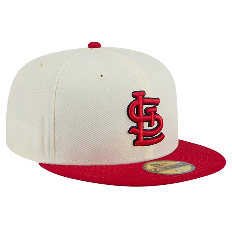 Men's New Era Cream St. Louis Cardinals Chrome 59FIFTY Fitted Hat
