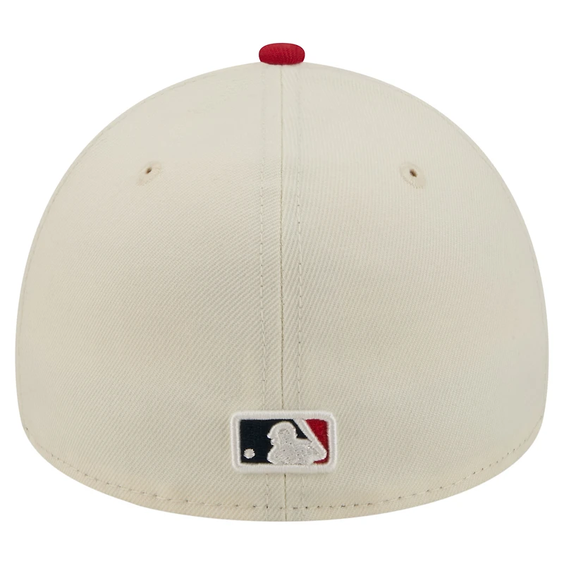 Men's New Era  Cream St. Louis Cardinals Chrome A-Frame 59FORTY Fitted Hat