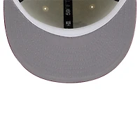 Men's New Era Cream St. Louis Cardinals Cooperstown Collection Chrome 59FIFTY Fitted Hat