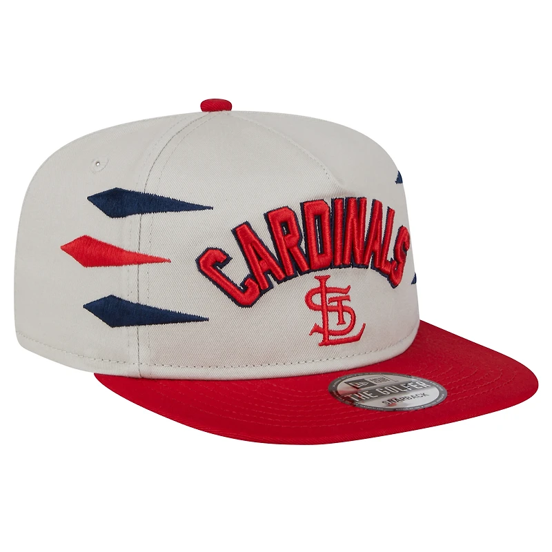 Men's New Era Cream St. Louis Cardinals Iron Golfer Snapback Hat