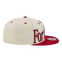 Casquette snapback New Era crème pour homme, modèle St. Louis Cardinals, oversize, avec slogan 9FIFTY.