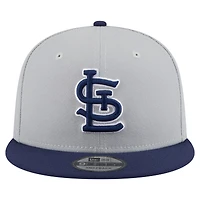 Men's New Era Gray/Navy St. Louis Cardinals 2-Tone Color Pack 9FIFTY Snapback Hat